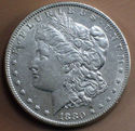 1880 O UNC DETAILS SILVER MORGAN DOLLAR *SMALL O V