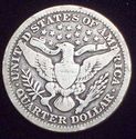 1902 BARBER QUARTER DOLLAR - SILVER US COIN Rare