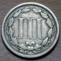 1874 3 THREE CENT PIECE Old US Coin from the Civil