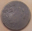 1794 F+ FLOWING HAIR LIBERTY CAP LARGE US CENT S-4