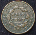 1828 HALF CENT Classic Head in Strong XF+ to AU Ni