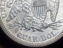 1891 UNC DETAILS SEATED LIBERTY QUARTER DOLLAR SIL