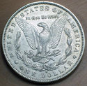 1891 - S AU Detail SILVER MORGAN DOLLAR - 120 year