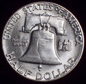 1948 - D BU SILVER FRANKLIN HALF DOLLAR - Very Clo