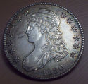 1830 AU DETAILS!!! CAPPED BUST SILVER HALF DOLLAR 