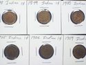 Starter Set of 25 Indian Head Cents Penny All Dif 