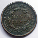 1809 Small o inside 0 Circle in 0 HALF CENT Classi