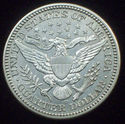 1915 - D BARBER QUARTER DOLLAR - SILVER US COIN AU