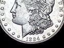 1884-S  SILVER MORGAN DOLLAR Key Date VERY RARE CO