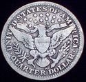 1909 - D BARBER QUARTER DOLLAR - SILVER US COIN