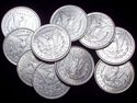 HALF ROLL 1889 - O AU+++ SILVER MORGAN DOLLARS KEY