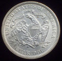 1891 UNC DETAILS SEATED LIBERTY QUARTER DOLLAR SIL