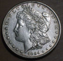 1884 - S  SILVER MORGAN DOLLAR - KEY DATE COIN - H