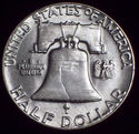 1952- P BU SILVER FRANKLIN HALF DOLLAR - Authentic