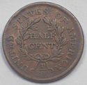 1804 DRAPED BUST HALF CENT * Crosslet 4, without S