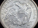 1891 UNC DETAILS SEATED LIBERTY QUARTER DOLLAR SIL