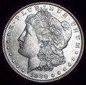 1880 O BU SILVER MORGAN DOLLAR Mirror Surfaces Aut