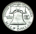 1954 D GEM BU SILVER FRANKLIN HALF DOLLAR old US C