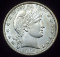 1906 D SILVER BARBER HALF DOLLAR US Coin AU / UNC 