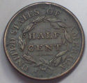 1809 Small o inside 0 Circle in 0 HALF CENT Classi