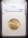 1913 Brilliant Uncirculated $10 INDIAN HEAD GOLD E