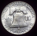 1951 - D BU SILVER FRANKLIN HALF DOLLAR  FBL Full 