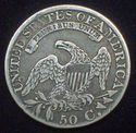 1827 Strong XF+ / AU CAPPED BUST SILVER HALF DOLLA