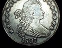 1807 DRAPED BUST SILVER HALF DOLLAR EF XF++/AU DET