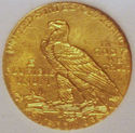 1915 Brilliant Uncirculated $5 INDIAN HEAD GOLD HA