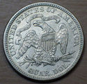 1876 Strong AU DETAILS SEATED LIBERTY QUARTER DOLL