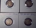 Starter Set of 8 SILVER BARBER DIMES All Dif Dates