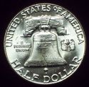 1960 - P BU SILVER FRANKLIN HALF DOLLAR Close FBL 