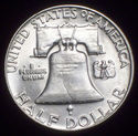 1954 - D BU SILVER FRANKLIN HALF DOLLAR - Bell Lin