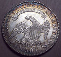 1830 AU DETAILS!!! CAPPED BUST SILVER HALF DOLLAR 