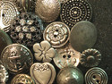 (#365) Lot of 37 Old Silver Tone Metal and Light W