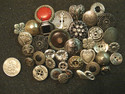 (#365) Lot of 37 Old Silver Tone Metal and Light W