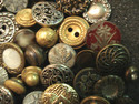 (#368) Lot of 74 Old Antique Vintage Metal Buttons