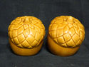 Brown Acorn Figural Novelty Glazed Ceramic Salt Pe