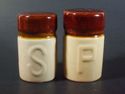 Chicago Illinois Souvenir Brown Cream Salt Pepper 