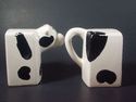 Black White Cow Cows Salt Pepper Shakers Set Go Wi