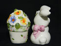 Bunny Rabbit Flower Pot Novelty Glazed Ceramic Sal