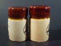 Chicago Illinois Souvenir Brown Cream Salt Pepper 