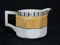 Used Noritake Deco Orange White Black Peach Luster