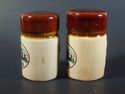 Chicago Illinois Souvenir Brown Cream Salt Pepper 