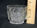 Four Clear Pressed Glass Punch Snack Lunch Set Cup