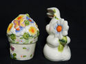 Bunny Rabbit Flower Pot Novelty Glazed Ceramic Sal