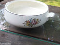 Vintge 1960's Floral Cassarole Dish- No Lid 7 1/2"