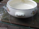 Vintge 1960's Floral Cassarole Dish- No Lid 7 1/2"