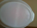 Vintage 1950 Fire King Milk Glass Baking Dish     