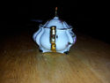 Limoges Vintage Gilded Sugar Bowl with Lid with Ro